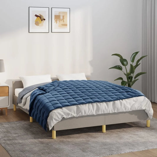 couverture lestée bleue
